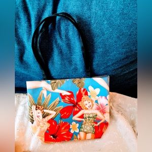 Pretty Ladies and flowers handbag